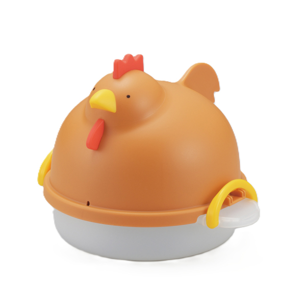 レンジでらくチン!ゆでたまご にわとり型 ブラウン